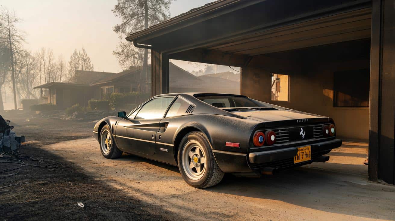 Zaginiona Ferrari Michaela Jordana odnaleziona po latach w zgliszczach