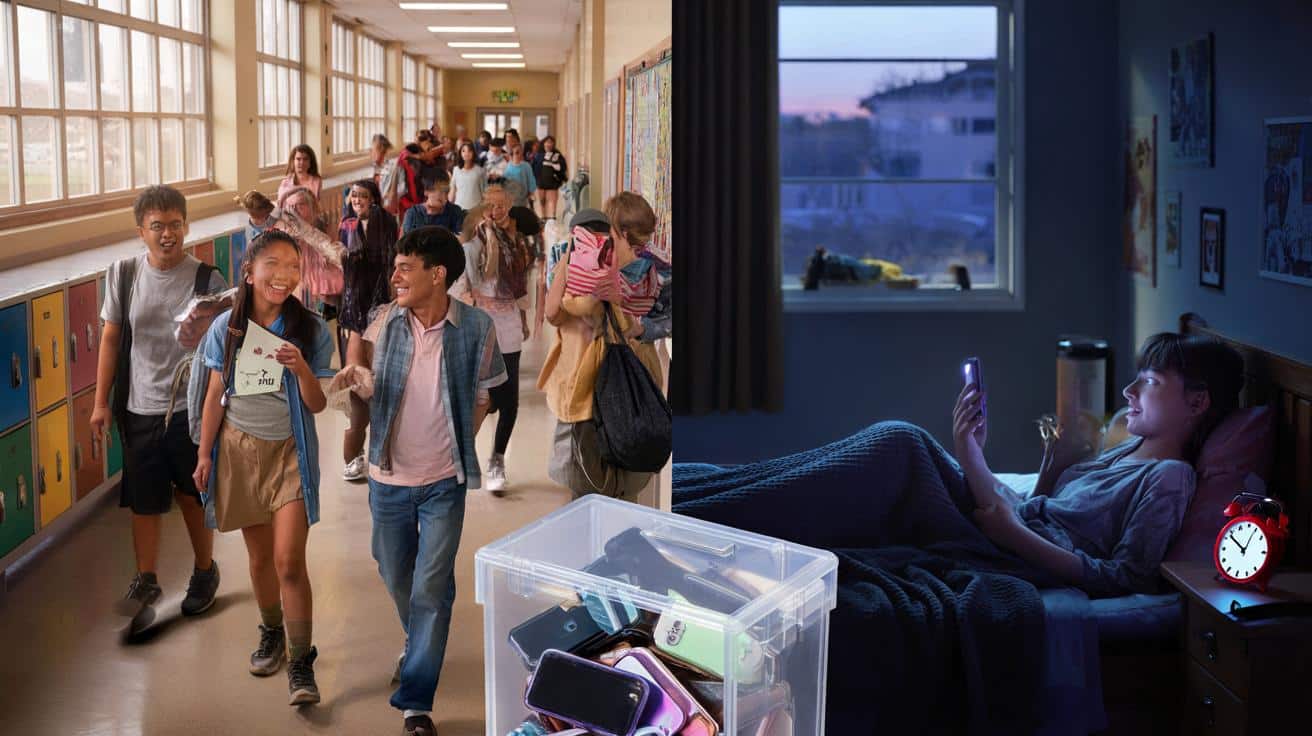 Zakaz telefonów w szkołach: więcej rozmów na przerwach, mniej snu w nocy