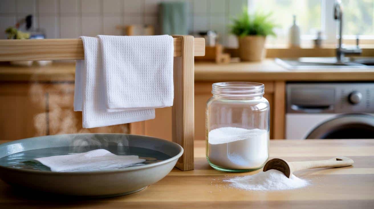 Zapomniany proszek z szafki sprawia, że ścierki znów są śnieżnobiałe