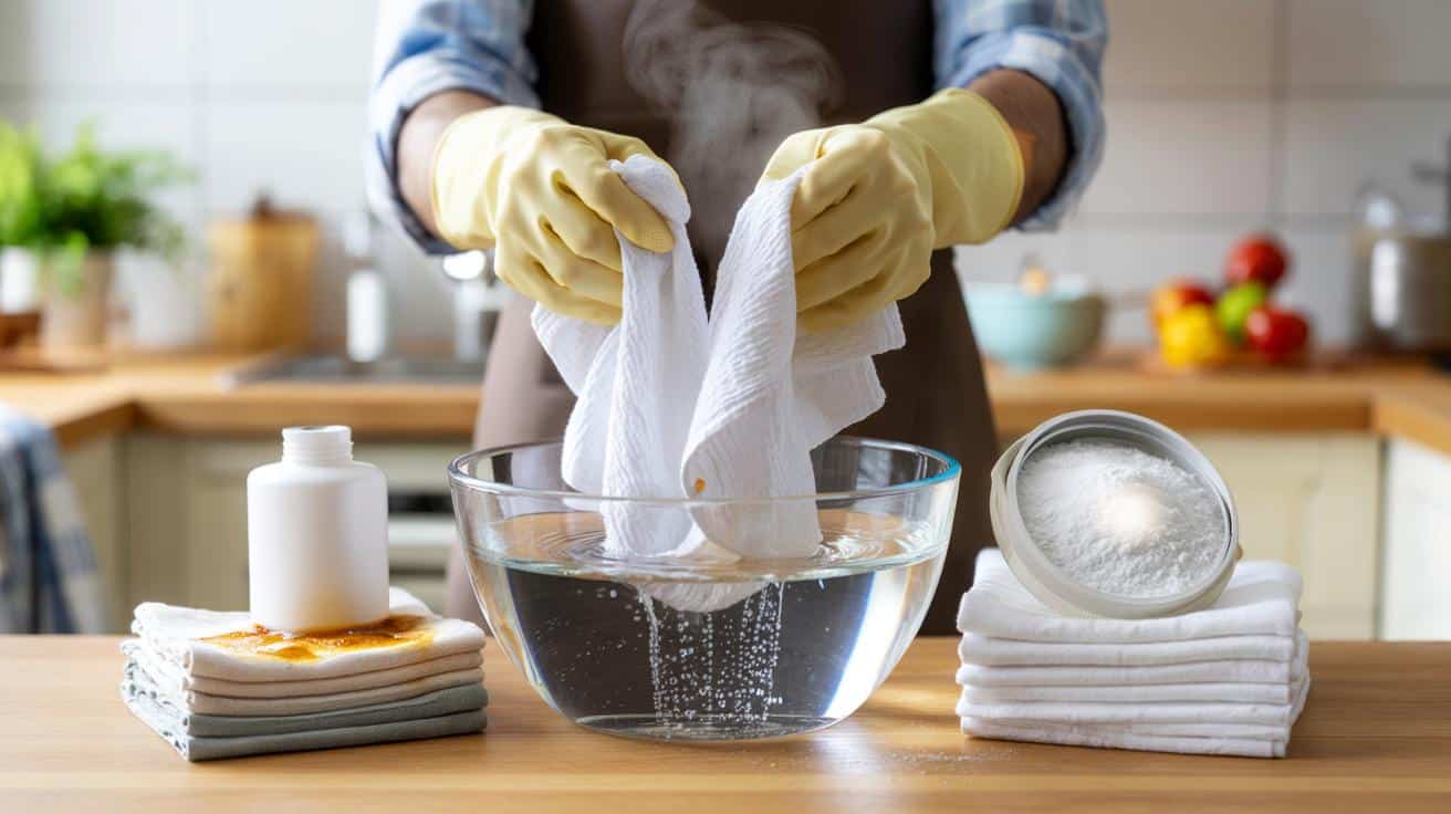 Zapomniany proszek z szafki sprawia, że ściereczki znów są śnieżnobiałe