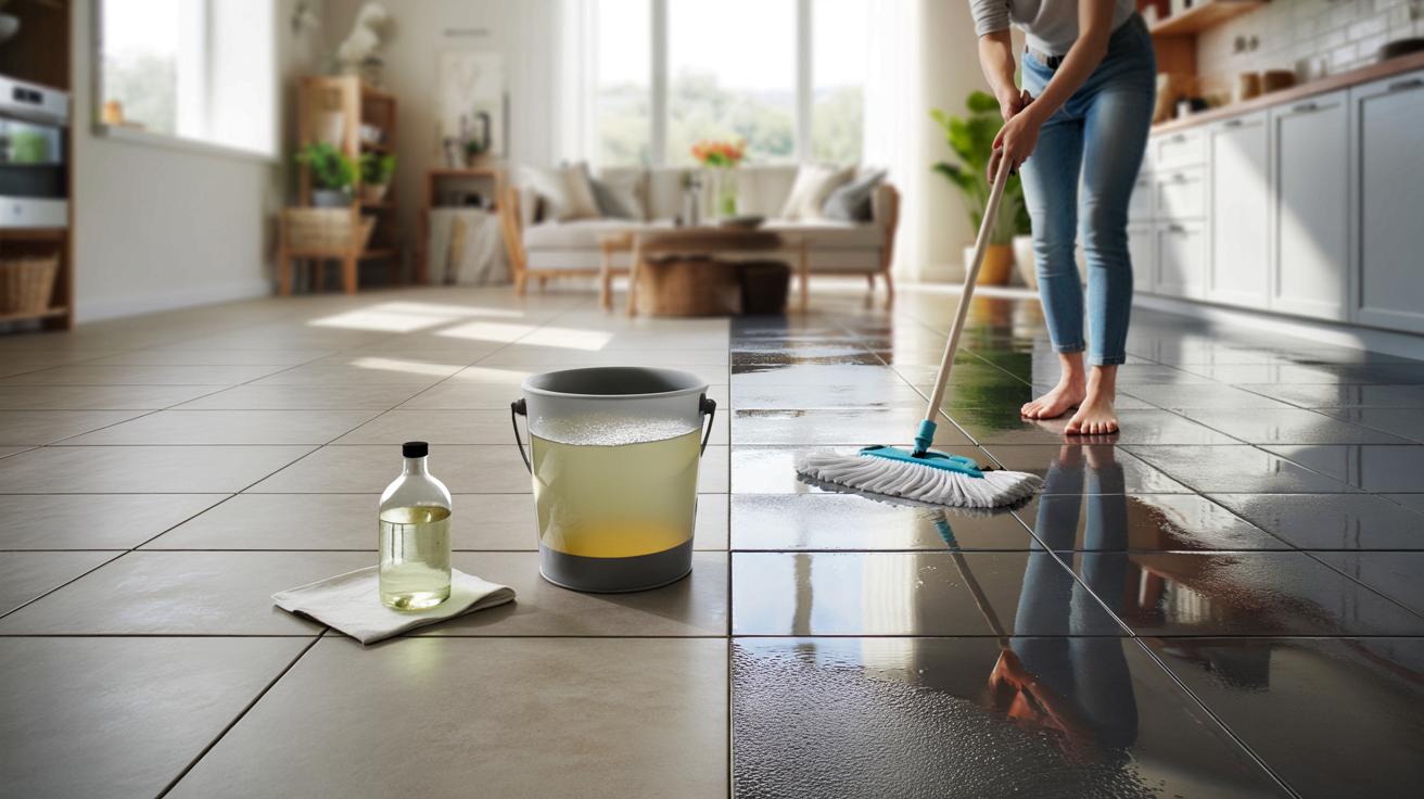 Zapomnij o cytrynie i sodzie: ten domowy hit ratuje matowy gres