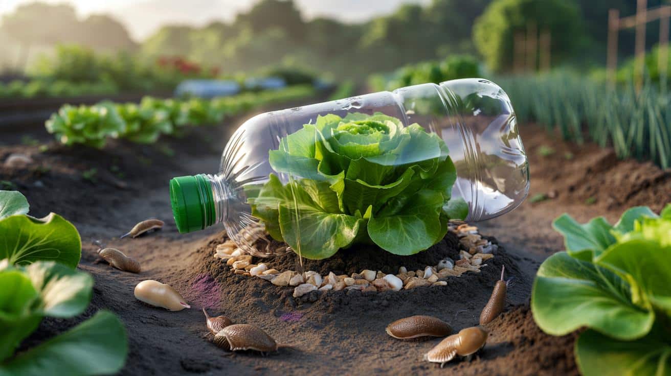 Zapomnij o niebieskich granulkach: prosty trik z butelką ratuje sałatę przed ślimakami