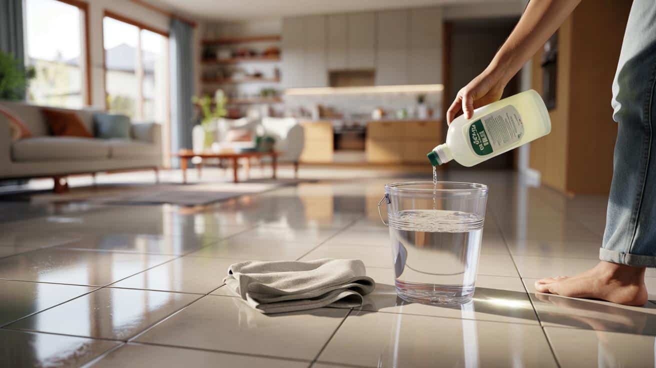 Zapomnij o cytrynie i sodzie: ten prosty płyn z szafki sprawi, że gres znów będzie lśnił