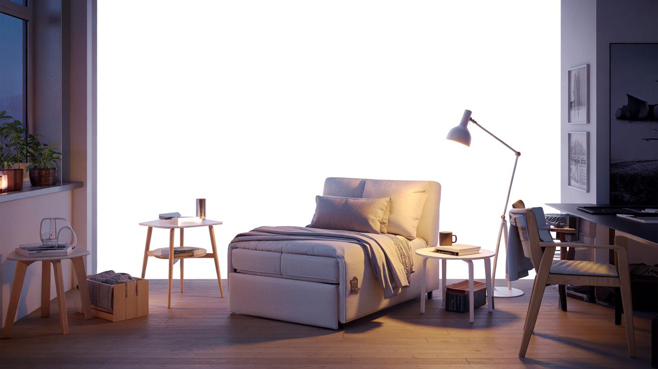 Zapomnij o rozkładanej kanapie. Ten fotel z IKEA odmieni małe mieszkania