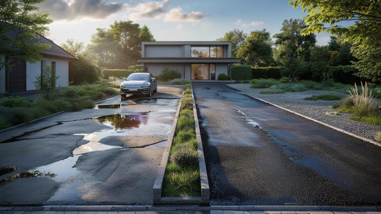 Zapomnij o szarej płycie przed domem. Ten recyklingowy materiał zmienia podjazdy