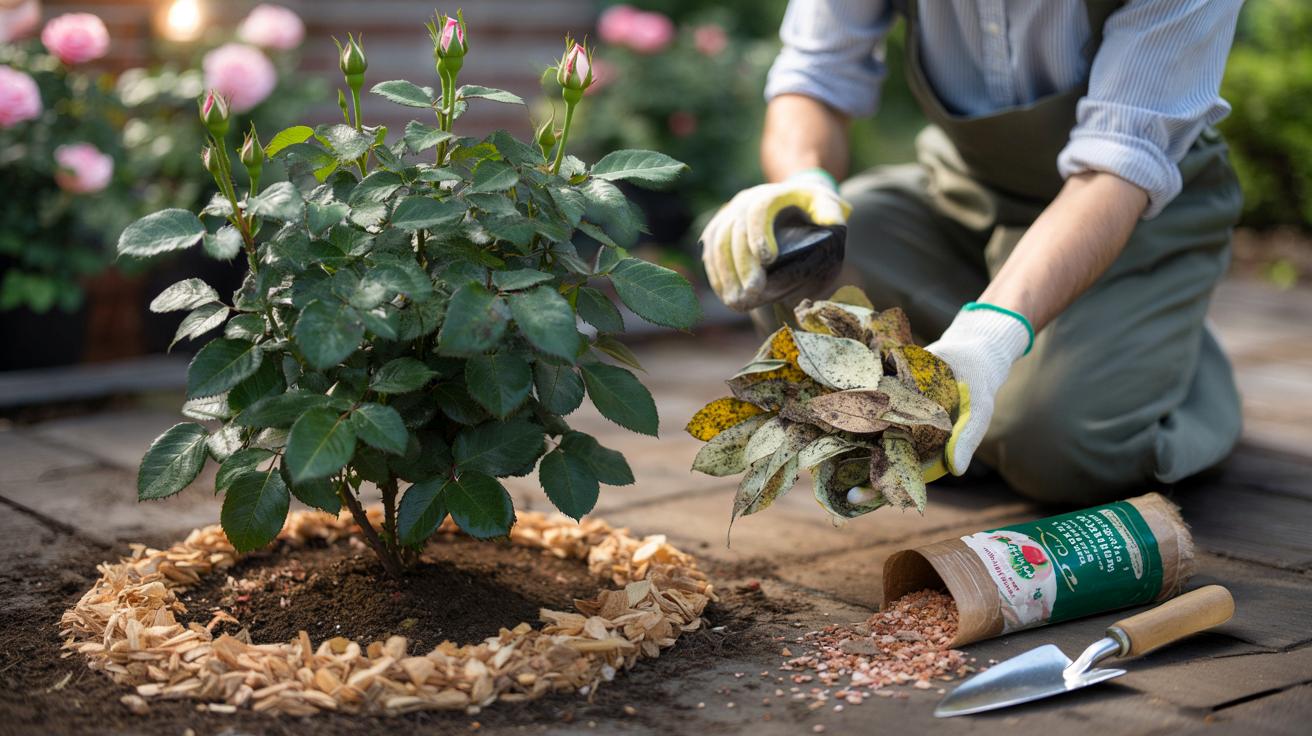 Zdrowe róże bez czarnych plam: trzy proste marcowe kroki