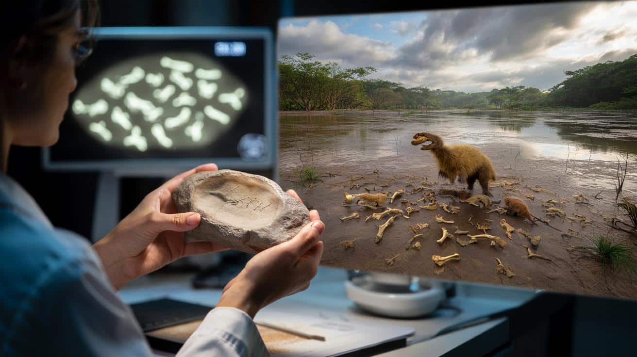 Naukowcy zeskanowali skamieniałą bryłkę. W środku była scena polowania sprzed 290 mln lat