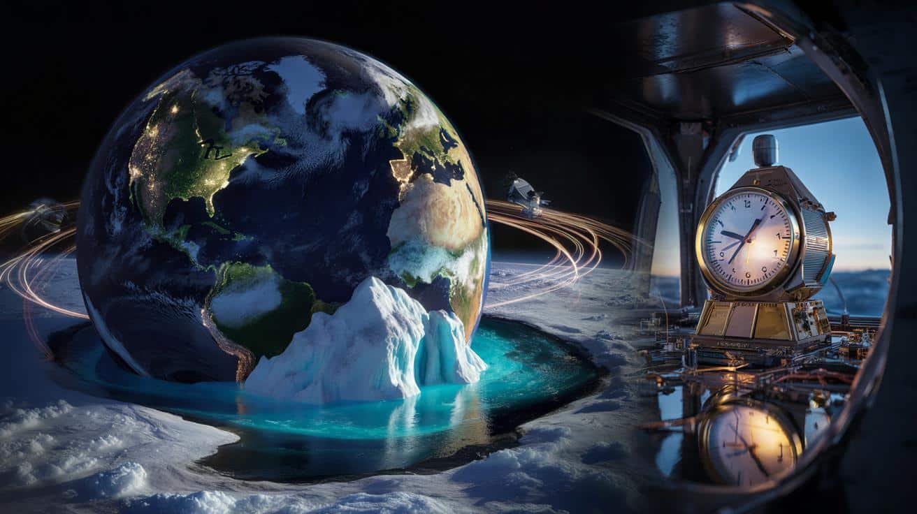 Ziemia zwalnia przez topniejące lody. Co to robi z naszym czasem?