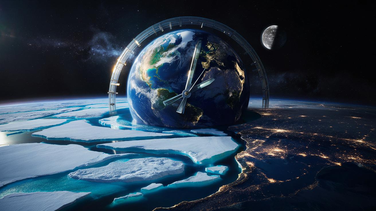 Ziemia zwalnia przez topniejące lody. Co to znaczy dla naszego czasu?