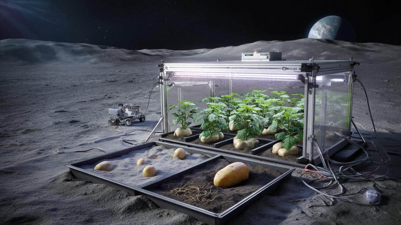 Ziemniaki na Księżycu? Eksperyment NASA pokazuje zaskakujący wynik