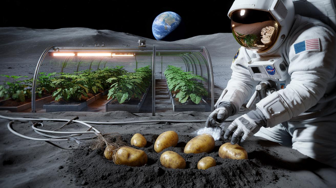 Ziemniaki na Księżycu? NASA sprawdza, czy da się je tam uprawiać