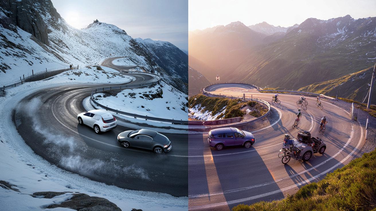 Zimą pułapka, latem marzenie: górska droga do stacji Pla d’Adet