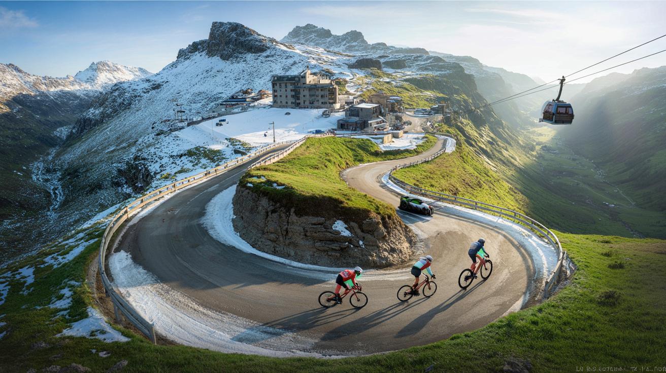 Zimą pułapka, latem marzenie: górska droga w Pirenejach zaskakuje kierowców i rowerzystów