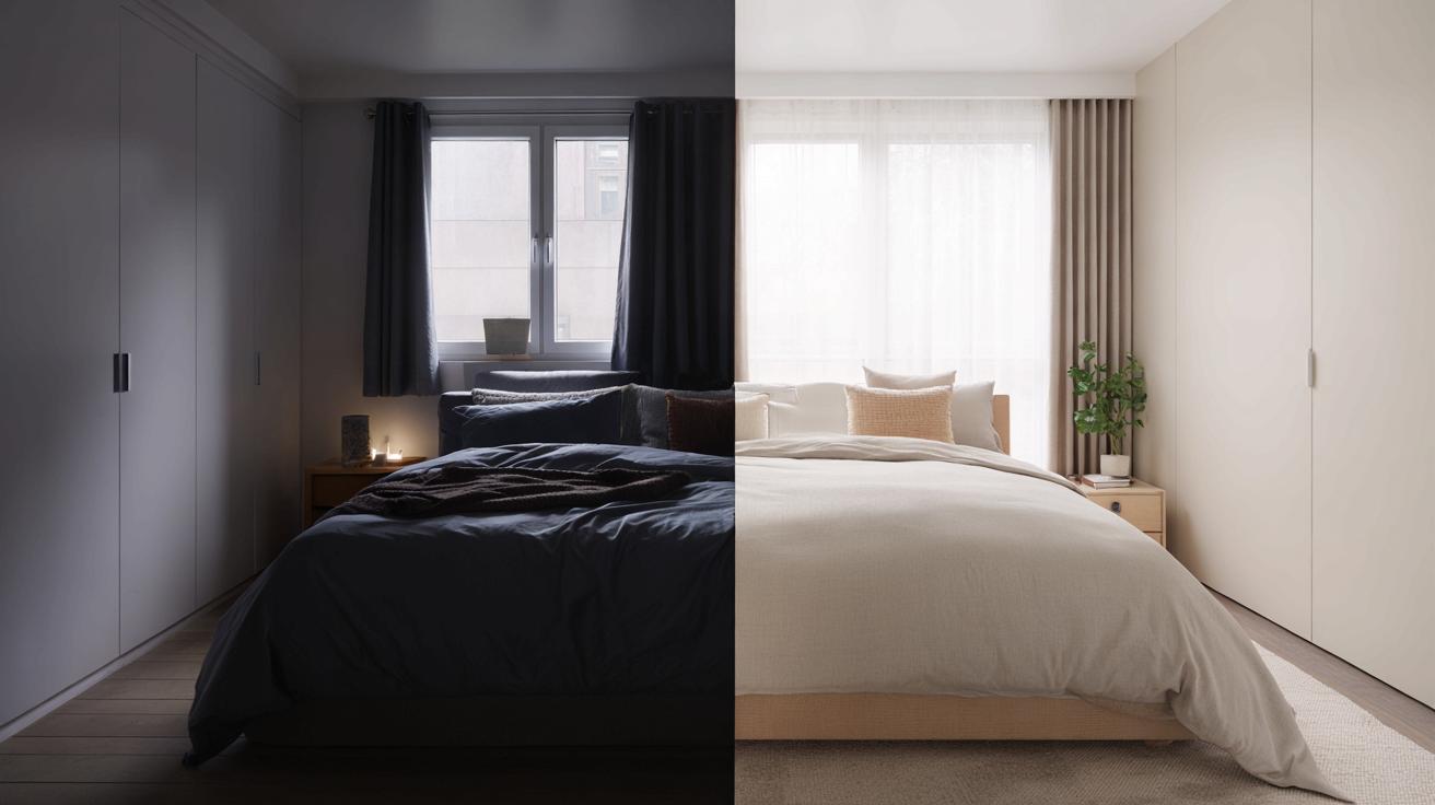 Zmieniła tylko kolor pościeli. Mała sypialnia nagle „urosła” i zrobiło się jasno