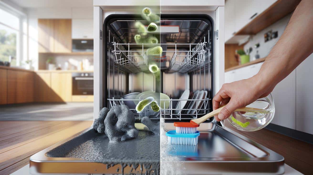 Zmywarka pełna mikrobów? Trzy proste kroki do głębokiego czyszczenia