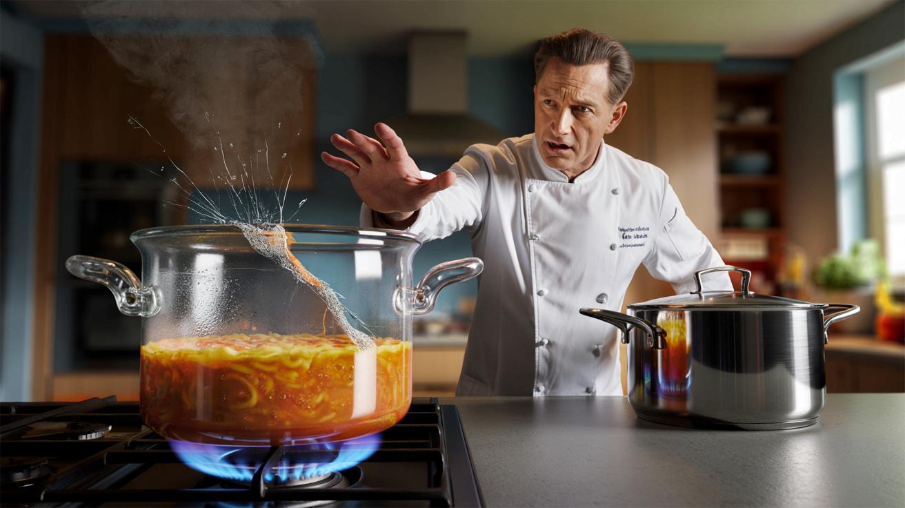 Znany szef kuchni ostrzega przed modnym garnkiem: może pęknąć nad palnikiem