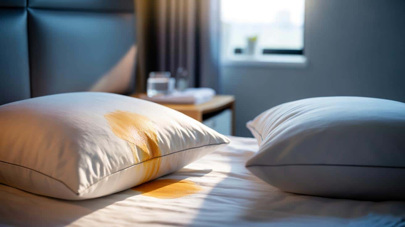 Żółte plamy na poduszce: kiedy to norma, a kiedy sygnał ostrzegawczy?