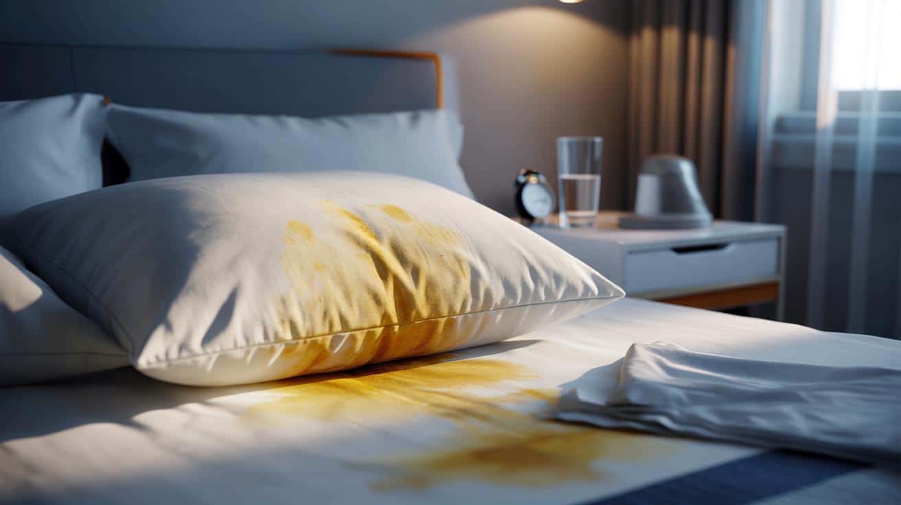 Żółte plamy na poduszce: kiedy to sygnał ostrzegawczy dla zdrowia?