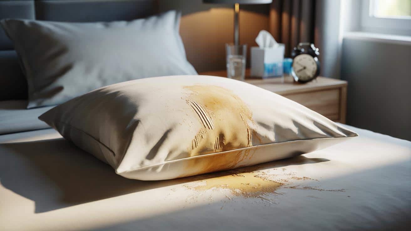Żółte plamy na poduszce: sygnał z łóżka, którego nie warto ignorować