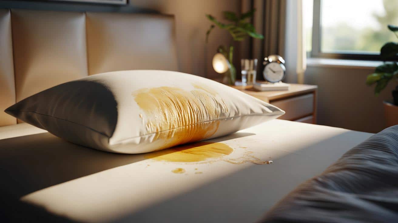 Żółte plamy na poduszce: sygnał z łóżka, którego nie warto lekceważyć