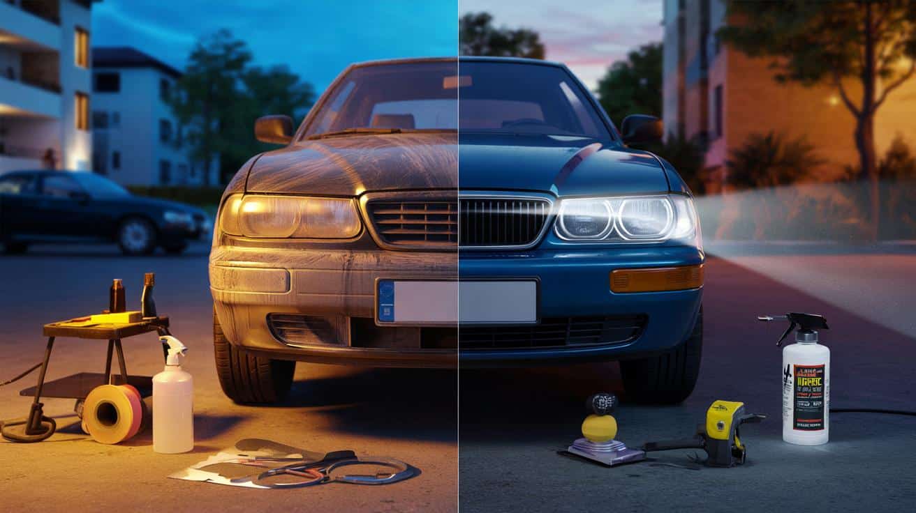 Dlaczego reflektory samochodowe żółkną z upływem czasu i jak samodzielnie przywrócić im przejrzystość