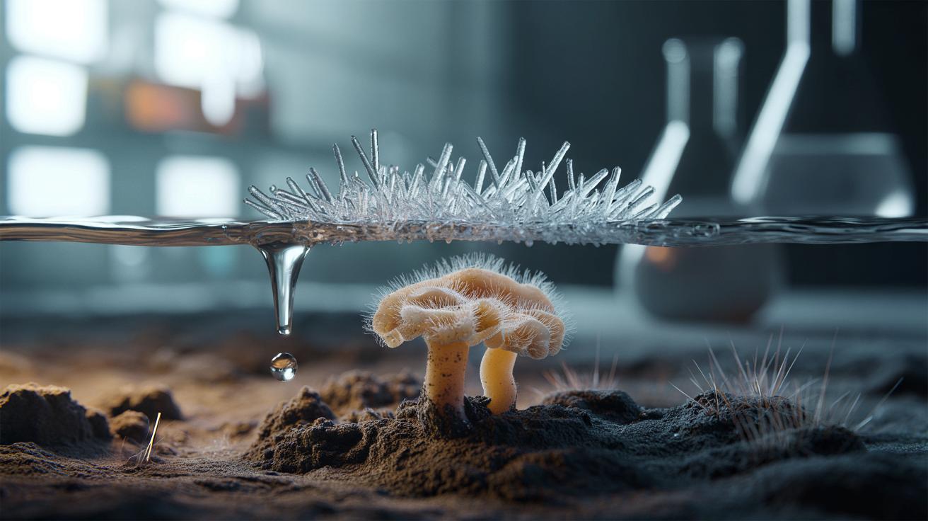 Zwykły grzyb z gleby zaskoczył naukowców: białko błyskawicznie zamraża wodę