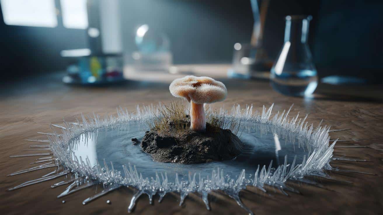 Zwykły grzyb z gleby zaskoczył naukowców. Błyskawicznie zamraża wodę