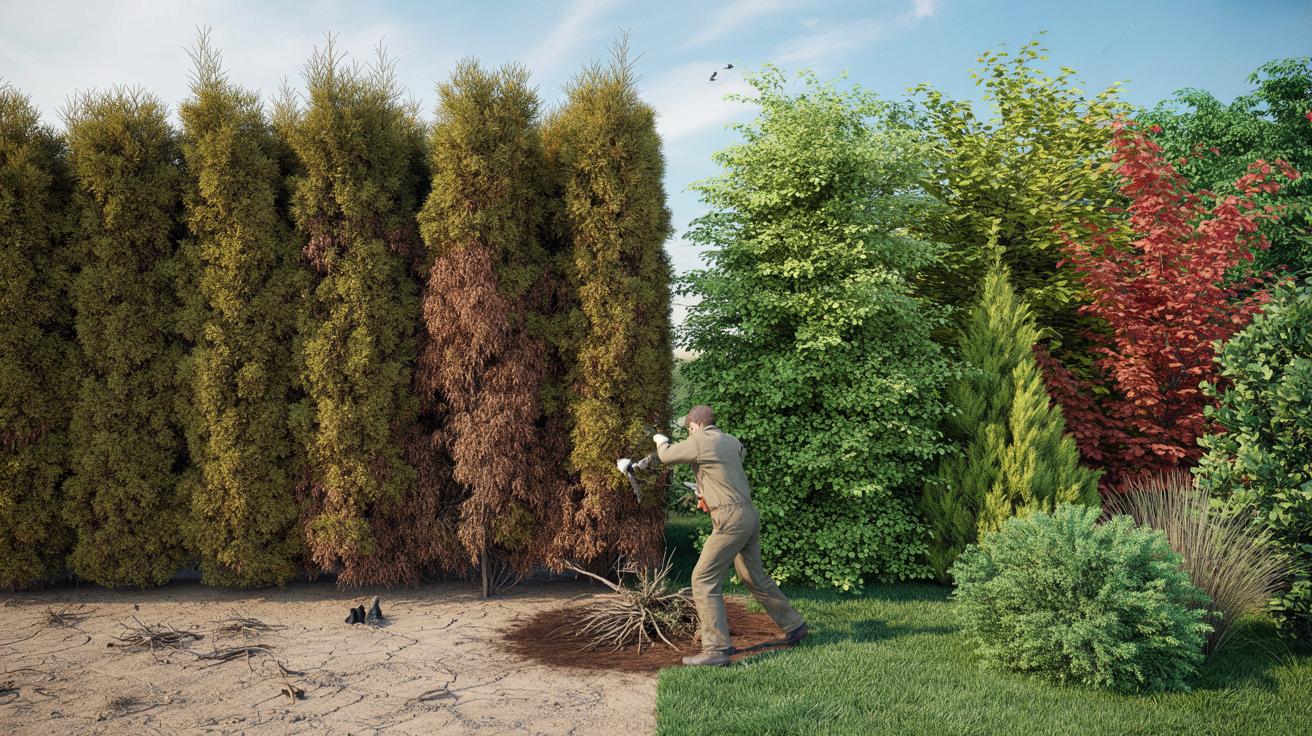 Żywotniki do wyrwania? Eksperci ostrzegają przed popularnymi zielonymi murami