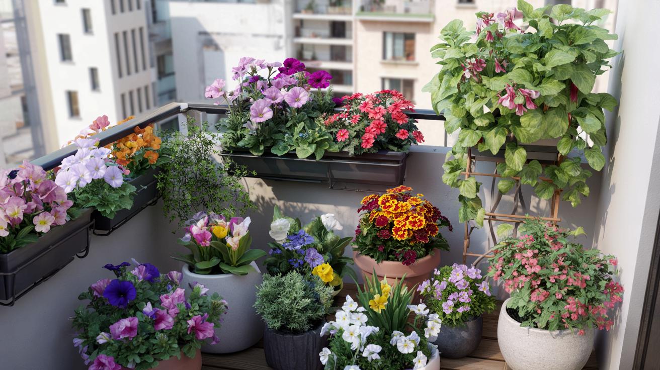 11 kwiatów do donic na balkon w kwietniu. Mało podlewania, dużo koloru