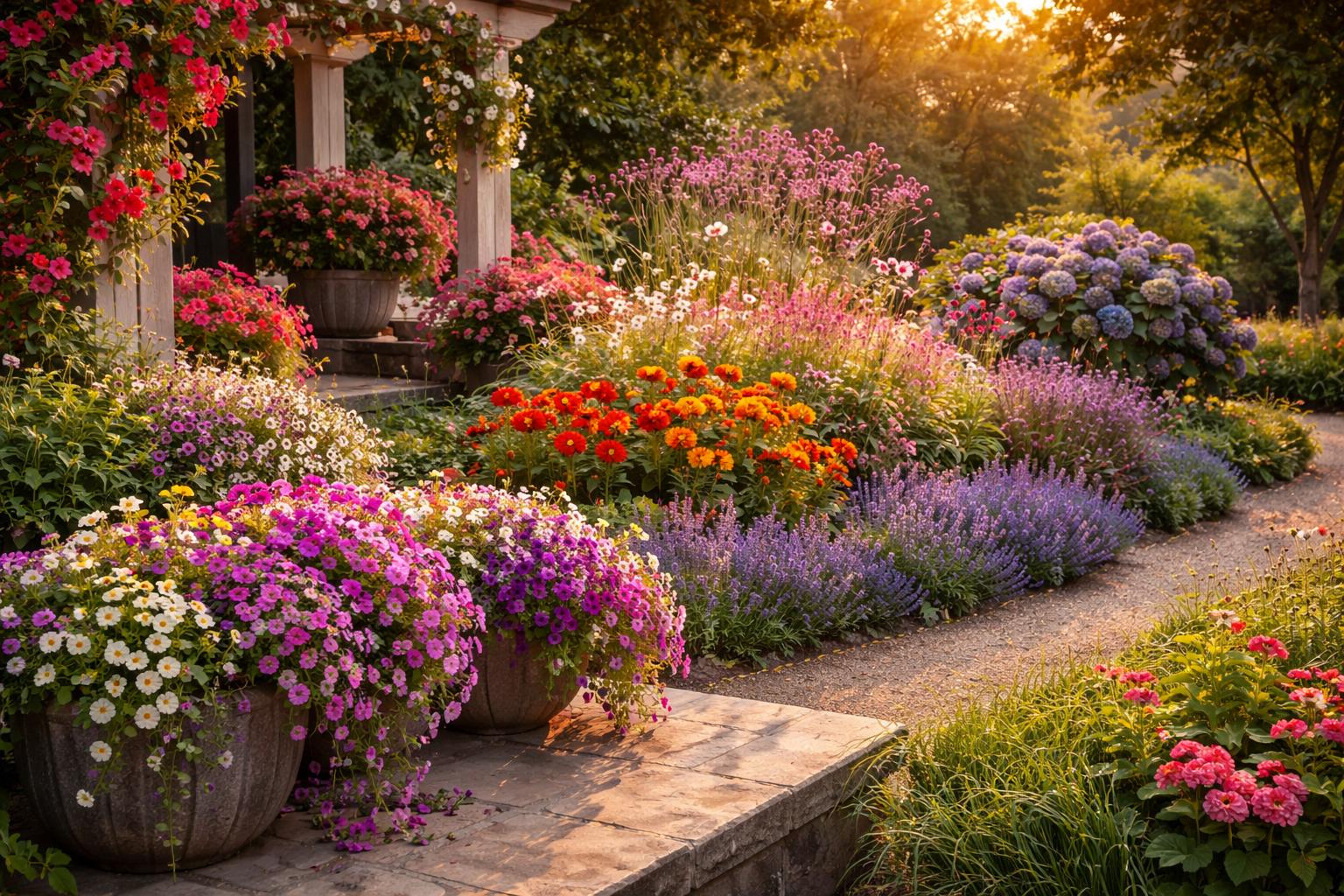 11 roślin, które kwitną miesiącami i zmienią ogród w kolorową scenę