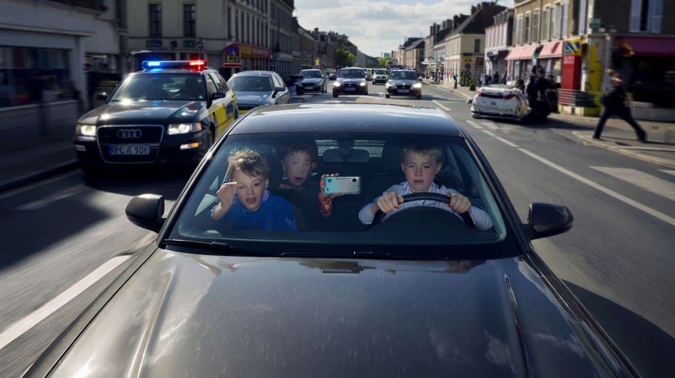 12-latek za kierownicą Audi ucieka przed strażą miejską. Wszystko nagrali