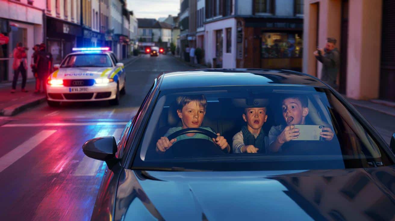 12-latek za kierownicą Audi ucieka przed patrolem miejskim