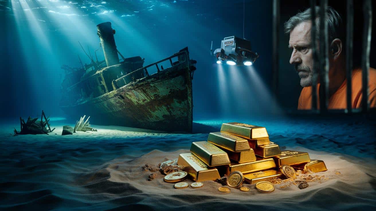 13 ton złota na dnie oceanu. On wolał więzienie niż zdradzenie tajemnicy