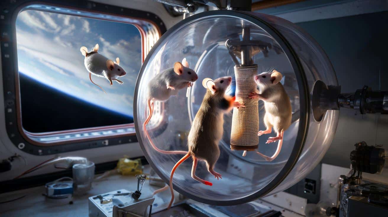 24 myszy na orbicie. Naukowcy sprawdzili, ile g potrzebują nasze mięśnie