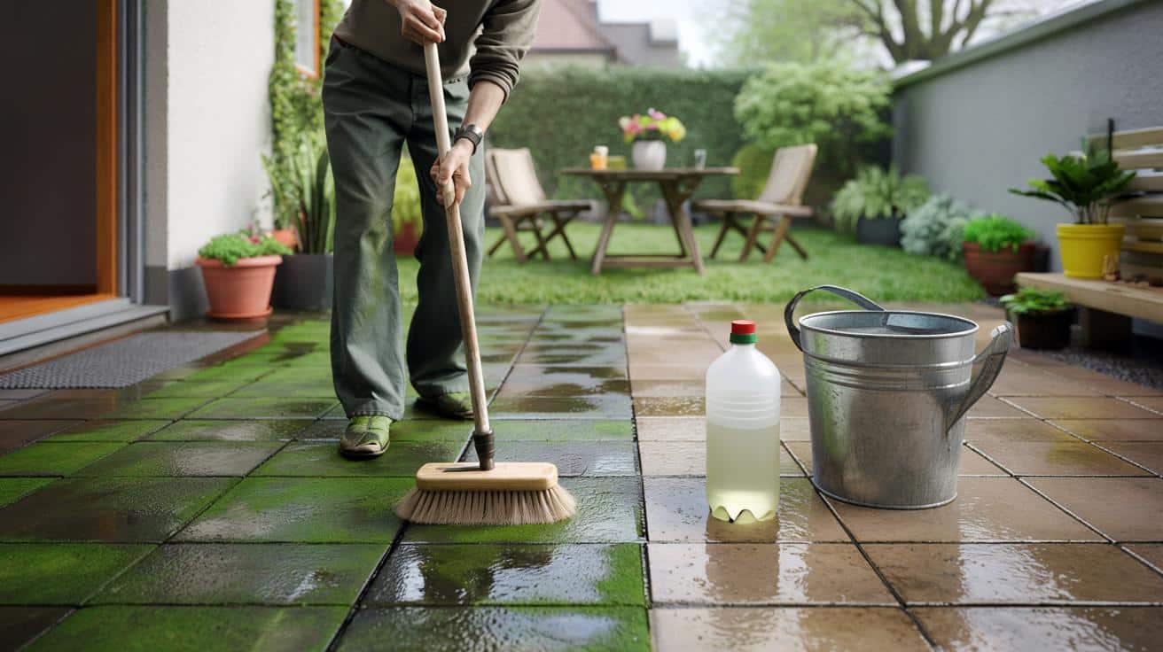 30 groszy i godzina pracy: domowy sposób na zielony taras bez myjki ciśnieniowej