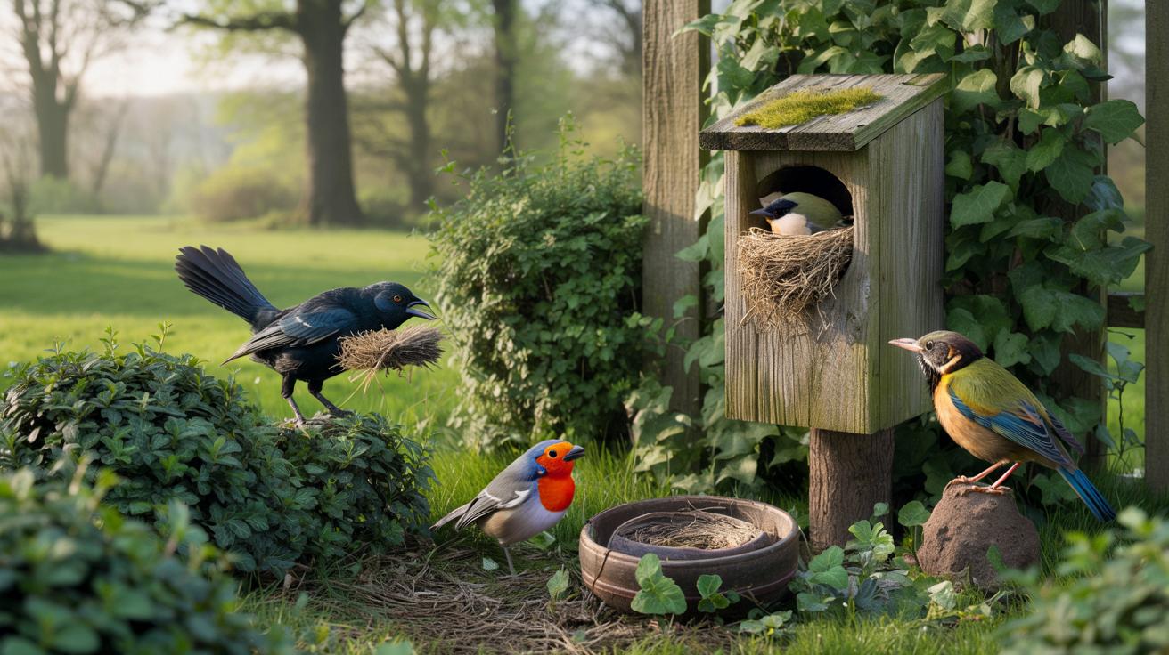 4 ptaki, które właśnie zakładają gniazda w ogrodach. Na co patrzeć?