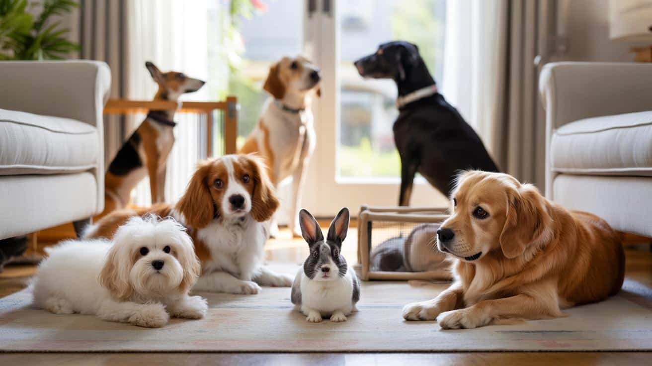 4 rasy psów, które dogadają się z królikiem – i 3, których lepiej nie brać