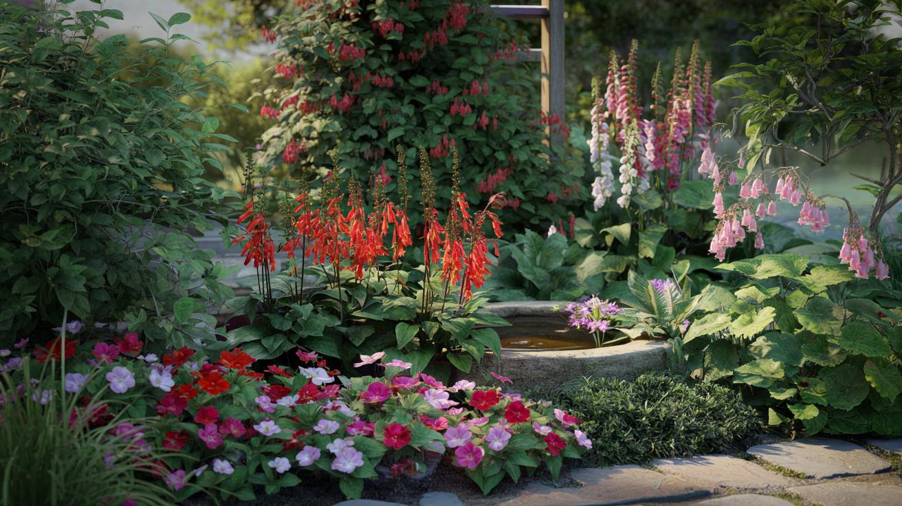 5 roślin do cienistego ogrodu, które ściągną kolibry i kolory