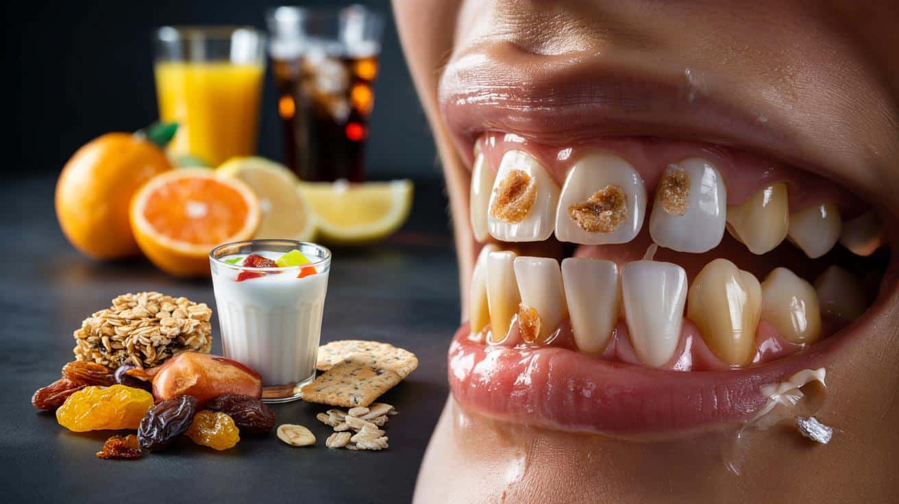 5 „zdrowych” przekąsek, które niszczą zęby jak cukierki