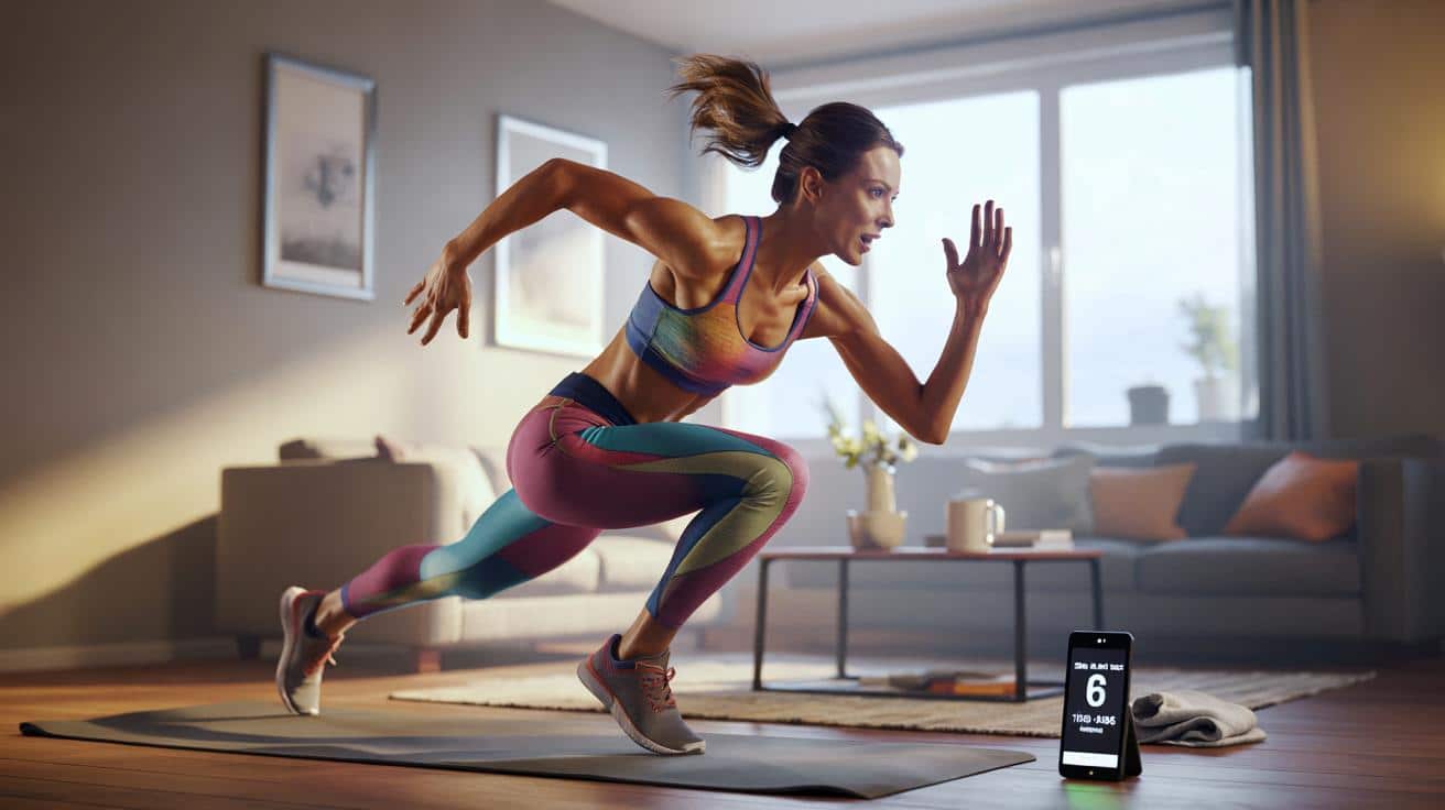 6-minutowy cardio challenge w domu: trening, który naprawdę podnosi tętno