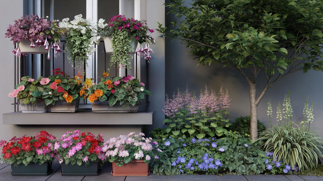 7 kwitnących roślin na ciemny balkon i ogród, które rozjaśnią lato