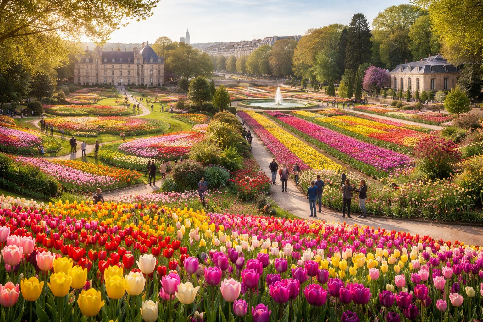 7 ogrodów pełnych tulipanów, które pokażą, jak krótka jest wiosna