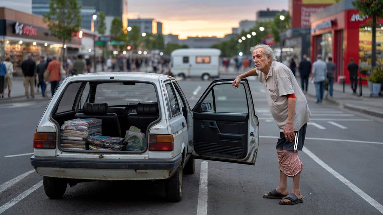 75-latek od pięciu lat mieszka na parkingu. Marzy tylko o małym domu na kółkach