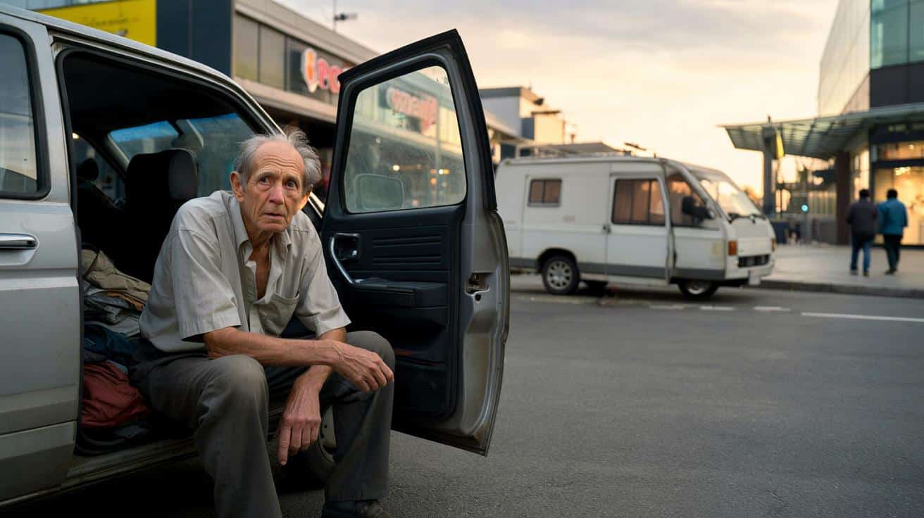 75‑latek od pięciu lat mieszka na parkingu. Marzy tylko o małej autokarawanie