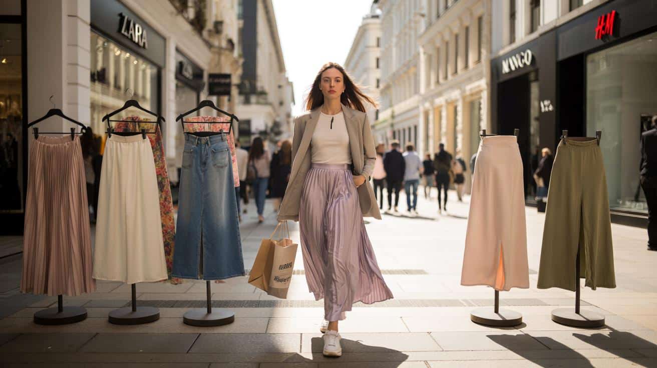 9 długich spódnic z sieciówek na wczesną wiosnę – hit za niewielkie pieniądze