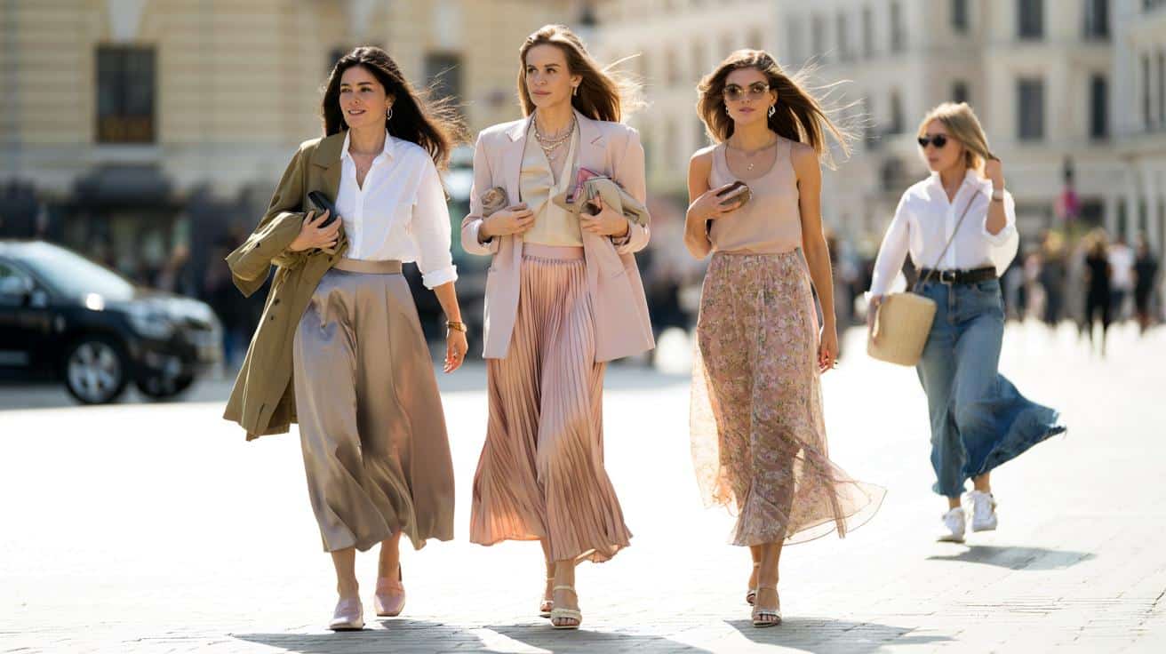 9 modnych długich spódnic z sieciówek, które od razu robią wiosenny look