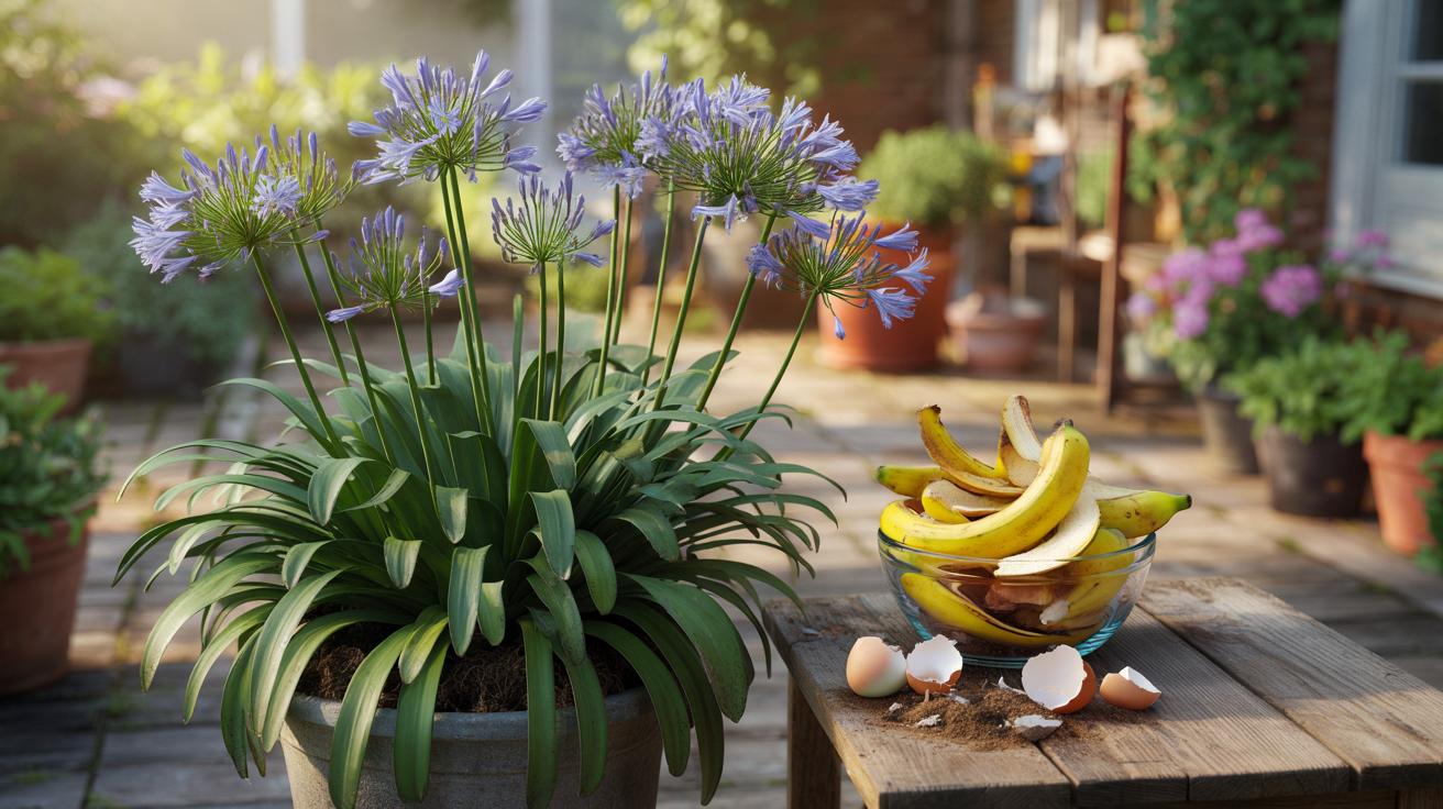 Agapanty nie kwitną? Ten kuchenny odpad potrafi je odmienić