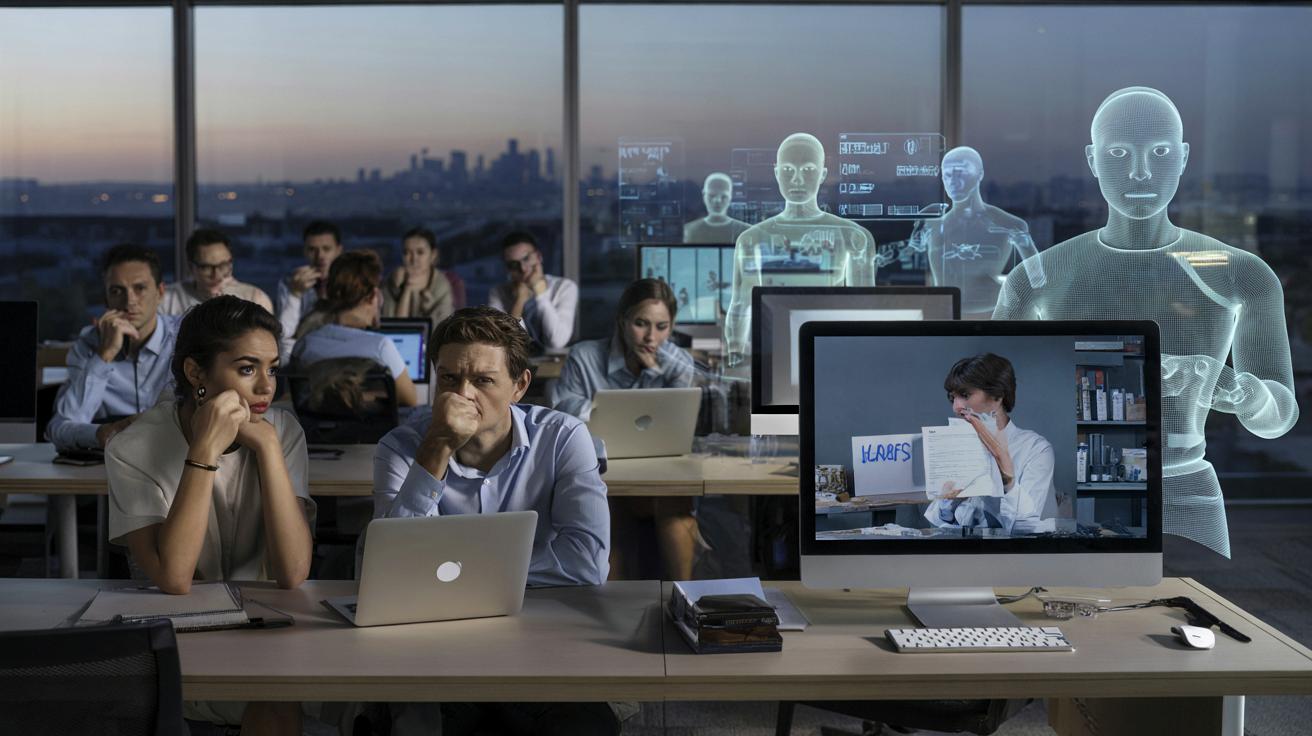 AI uderzy w biura i młodych pracowników? Nowe dane z Francji niepokoją