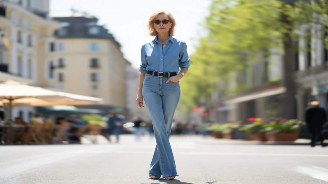 Alexandra Lamy pokazuje dżinsy na wiosnę: ten krój wyszczupla nogi
