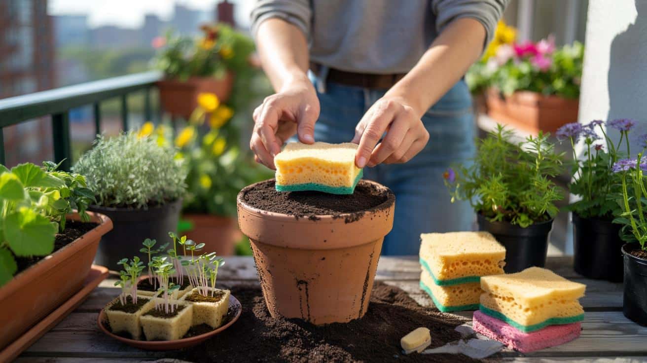 Alte Küchenschwämme: Geniale Garten-Tricks, die kaum jemand nutzt
